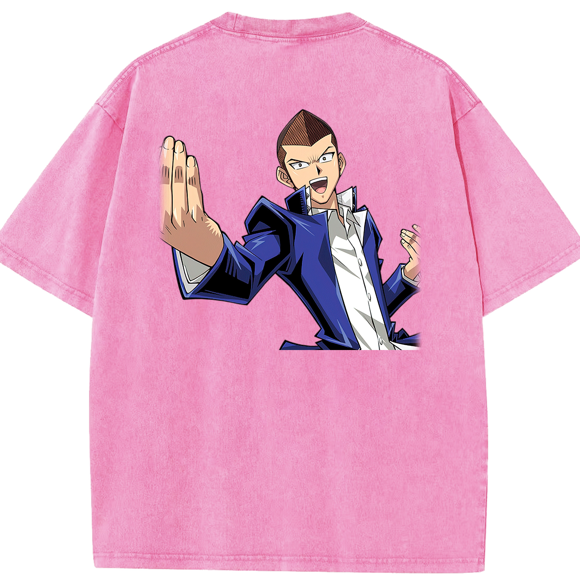 （画像用） 遊☆戯☆王 Yu-Gi-Oh! 綿100% ヴィンテージ風 半袖Tシャツ（背面プリント）